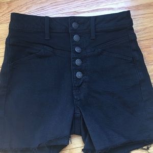 American Eagle black denim shorts.